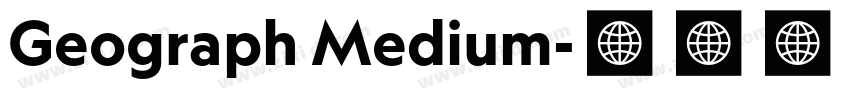 Geograph Medium字体转换